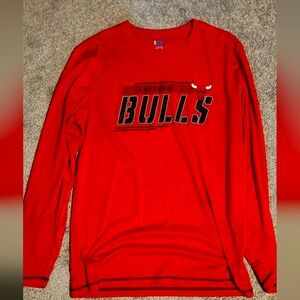 Chicago Bulls Red Long Sleeve Shirt